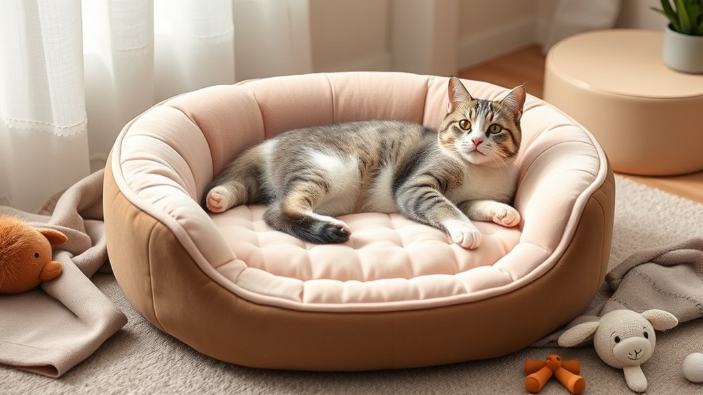 luxury orthopedic cat beds