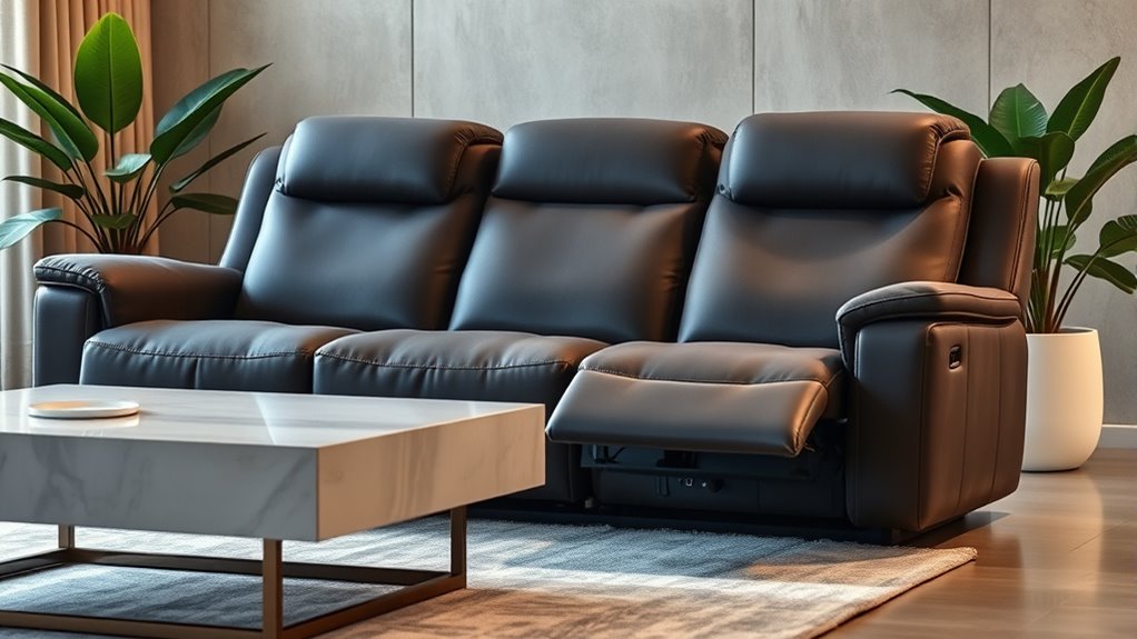 luxury reclining sofa options