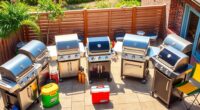 luxury tailgating grill selection