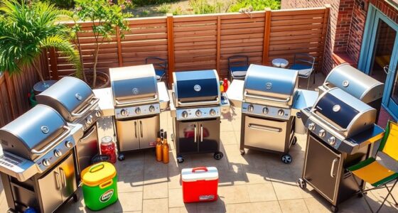 luxury tailgating grill selection