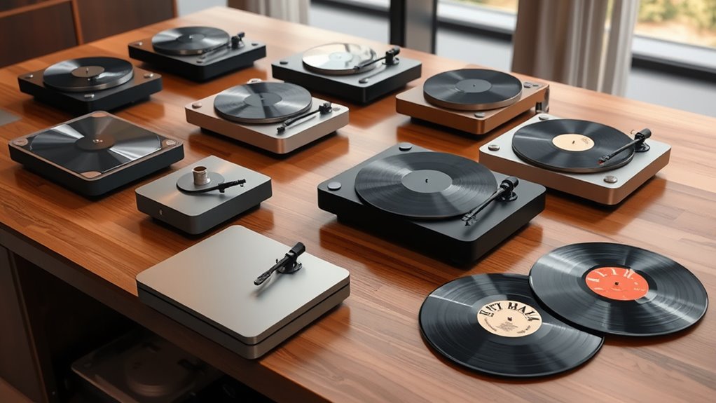 luxury vinyl turntable collection