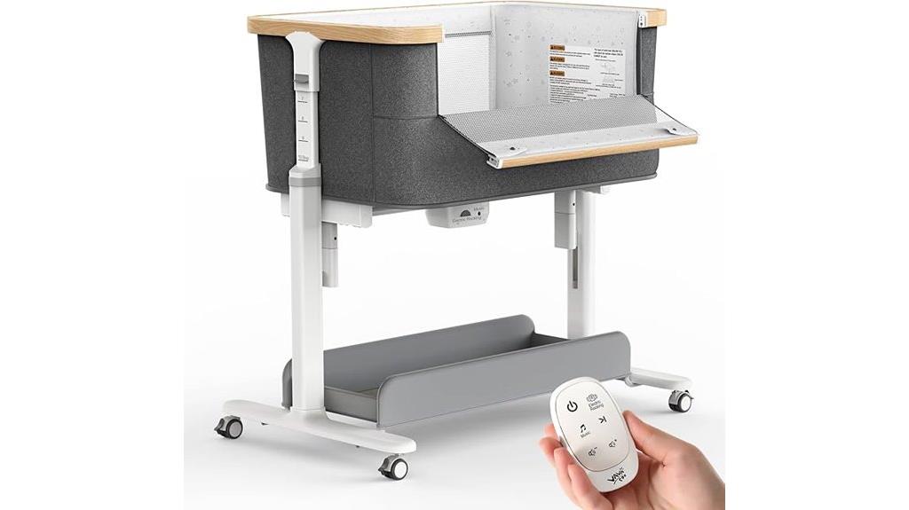 musical baby bassinet with wheels