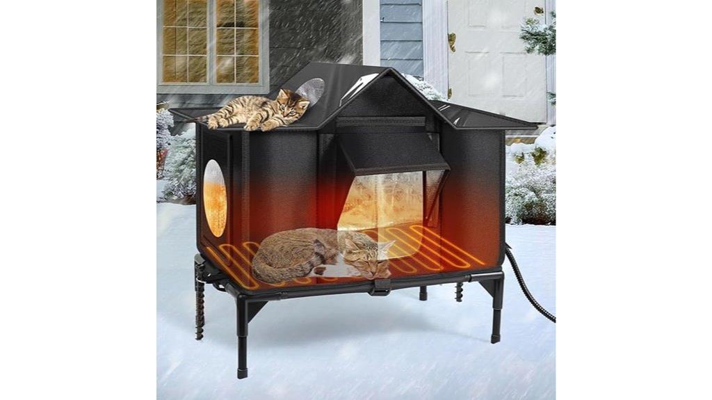 outdoor heated cat house