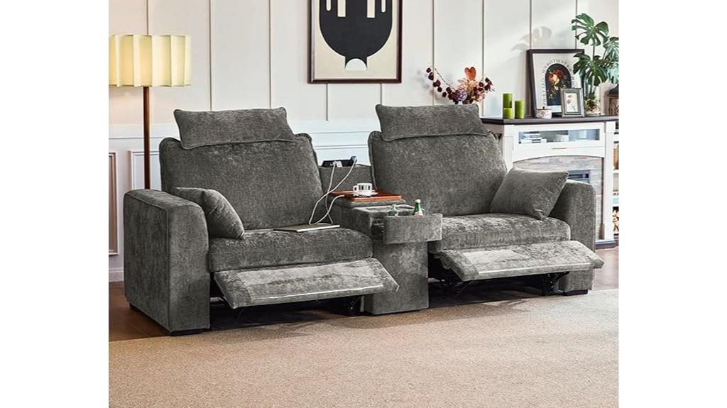 oversized power recliner sofa
