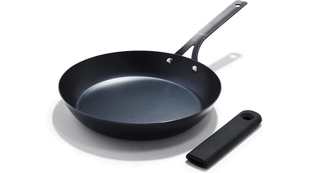 oxidized carbon steel pan