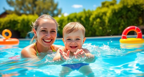 parent child swimming skills