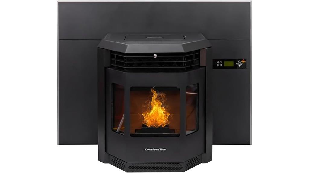 pellet stove heats large space