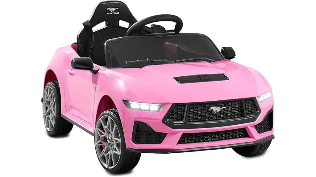 pink ford mustang ride on