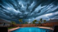 pool closures during storms