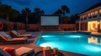 pool movie night safety