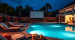 pool movie night safety