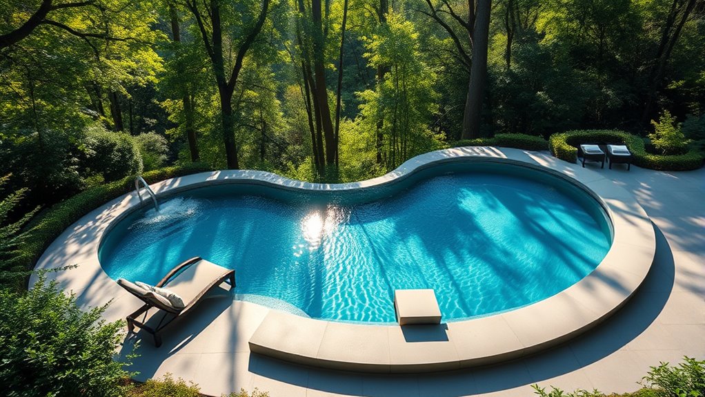 pool shapes reflect space