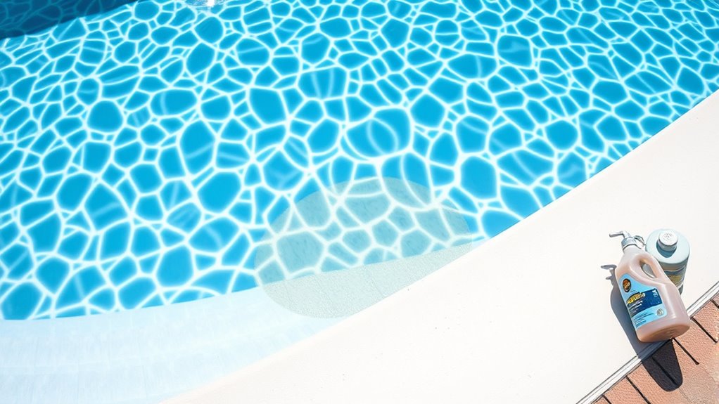 pool stain detection and cleanup