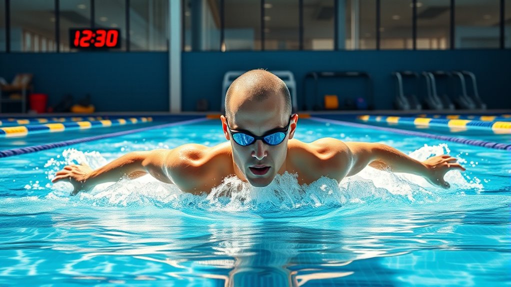 pool workout laps treads drills