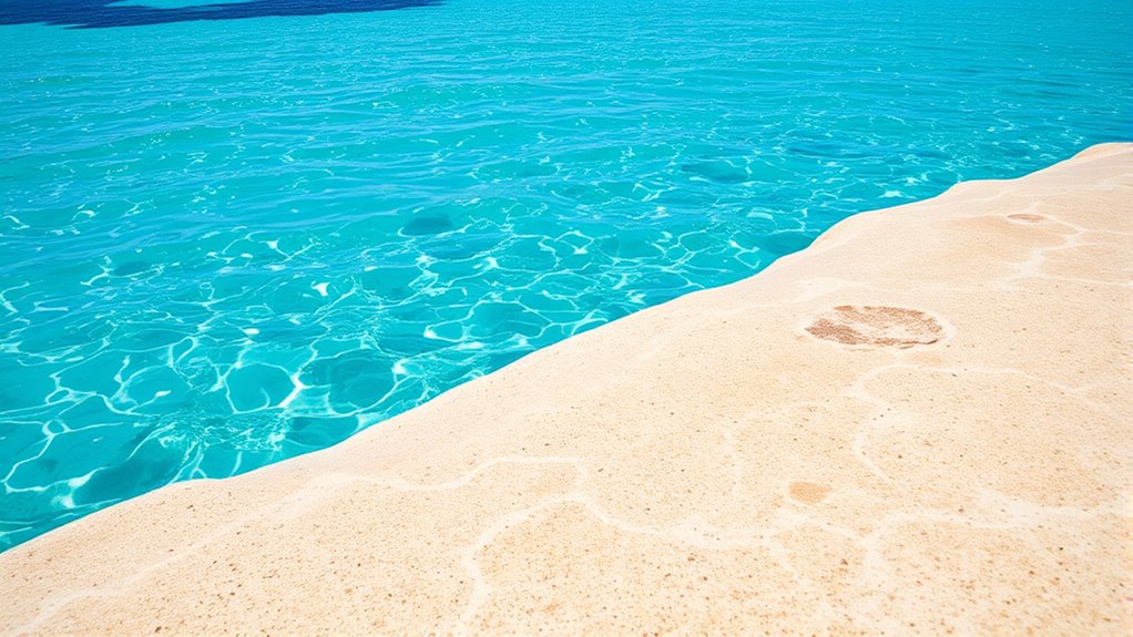 poolside lounging area