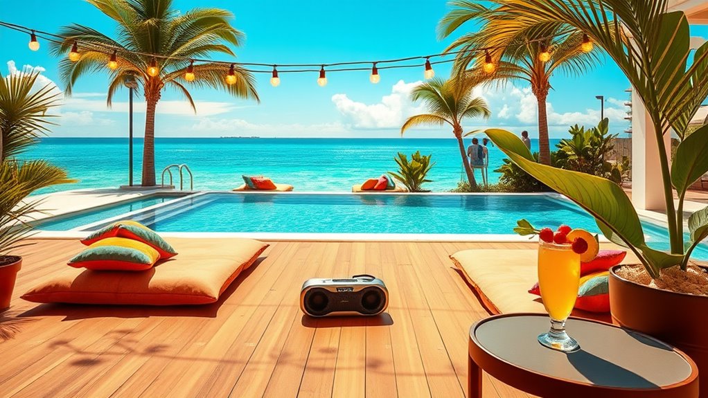poolside music setup tips