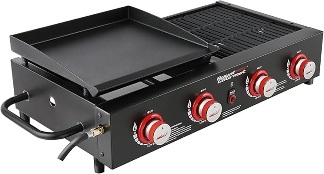 portable 4 burner grill