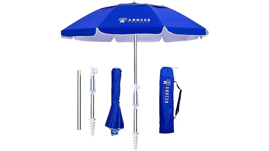 portable 6 5ft beach umbrella