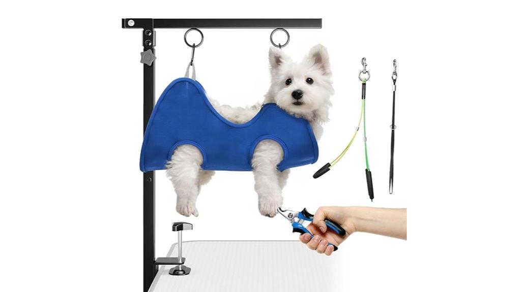 portable adjustable grooming arm