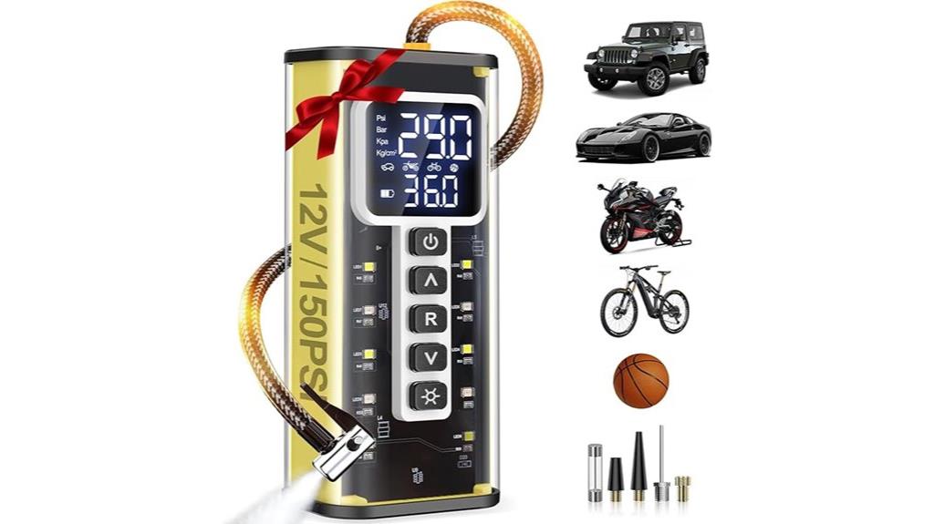 portable car tire inflator