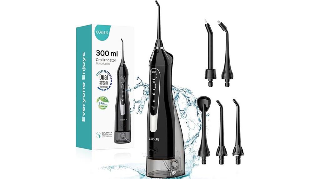 portable cordless oral irrigator