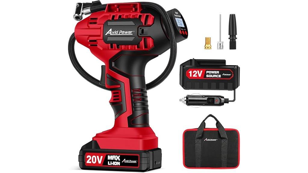 portable digital tire inflator