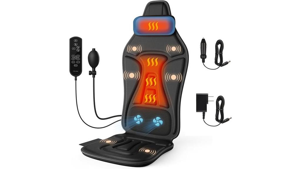 portable heated massage cushion
