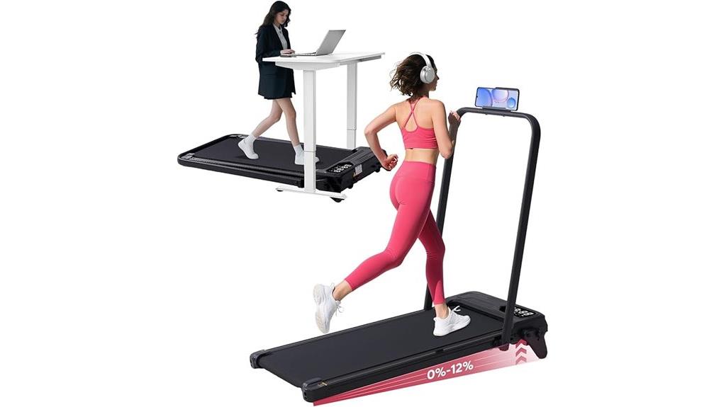portable treadmill with incline