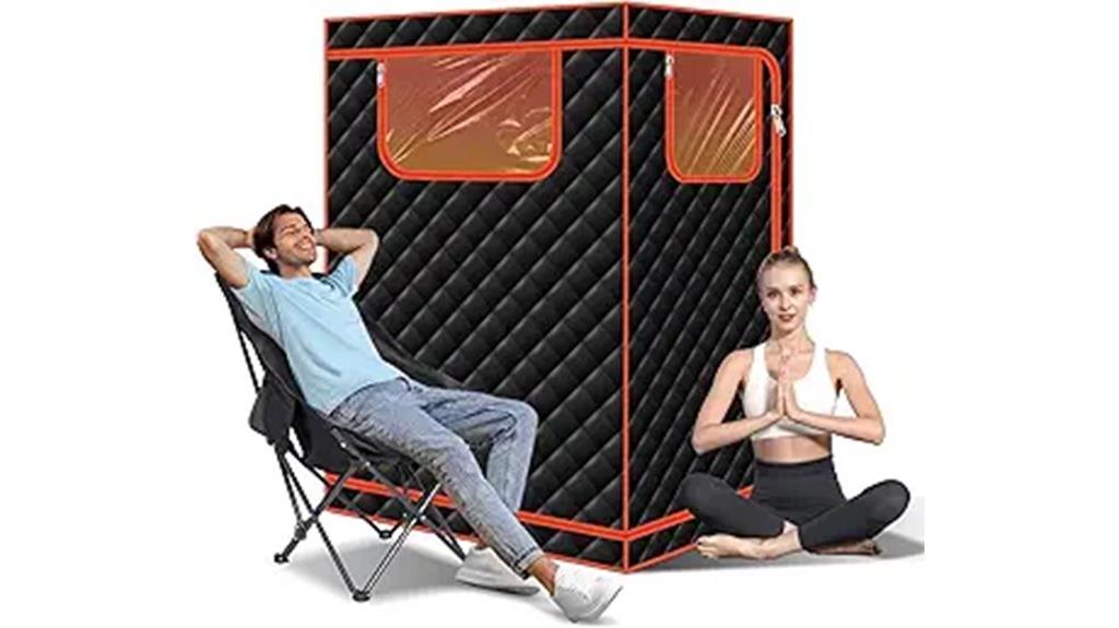 portable two person infrared sauna