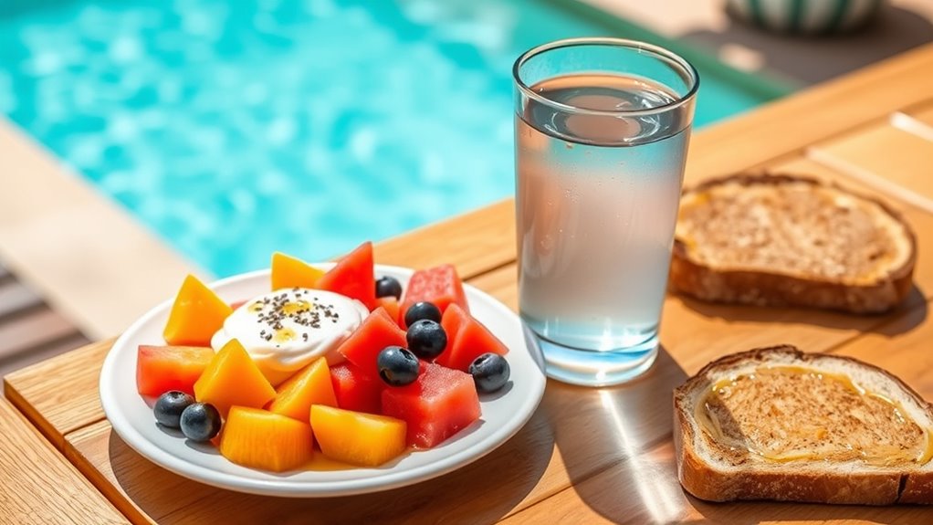 pre swim nutrition and hydration