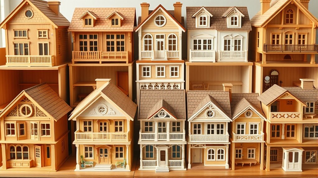 premium wooden dollhouse sets