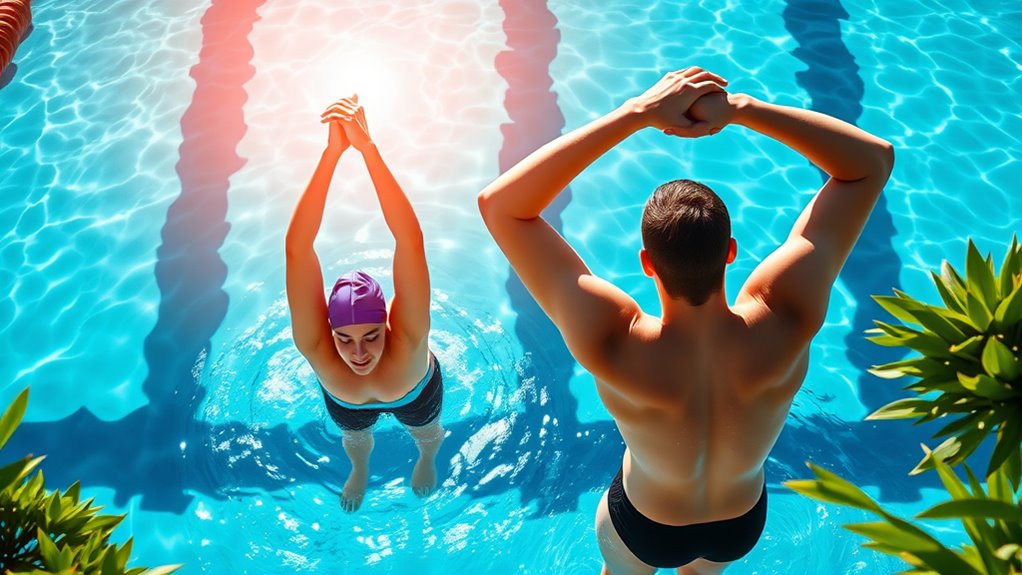 proper swimming stretching techniques