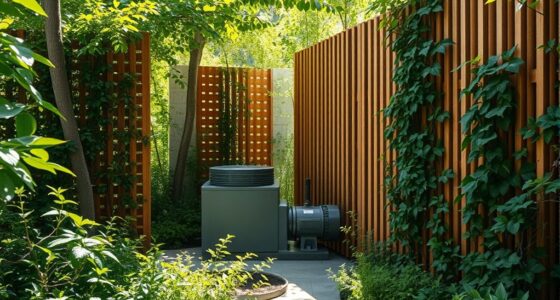 pump placement sound screens