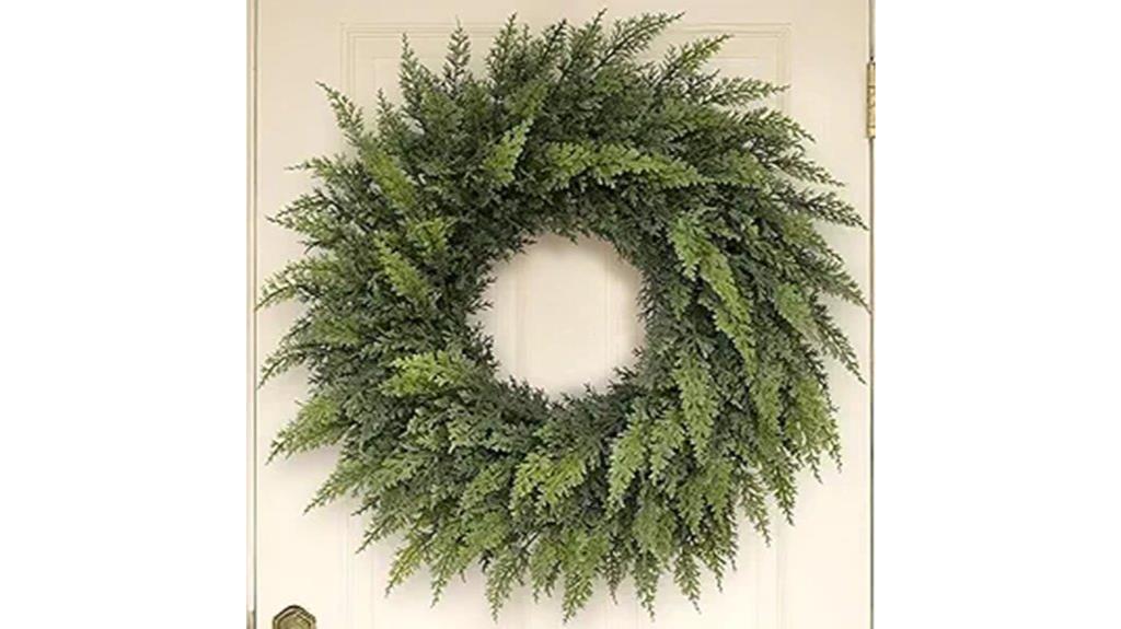 real touch christmas wreath