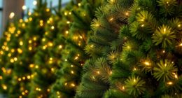 realistic pre lit christmas trees
