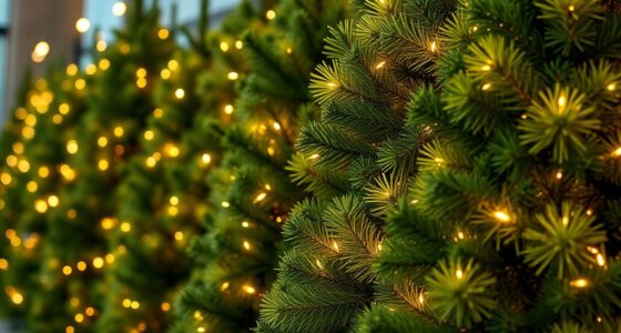 realistic pre lit christmas trees