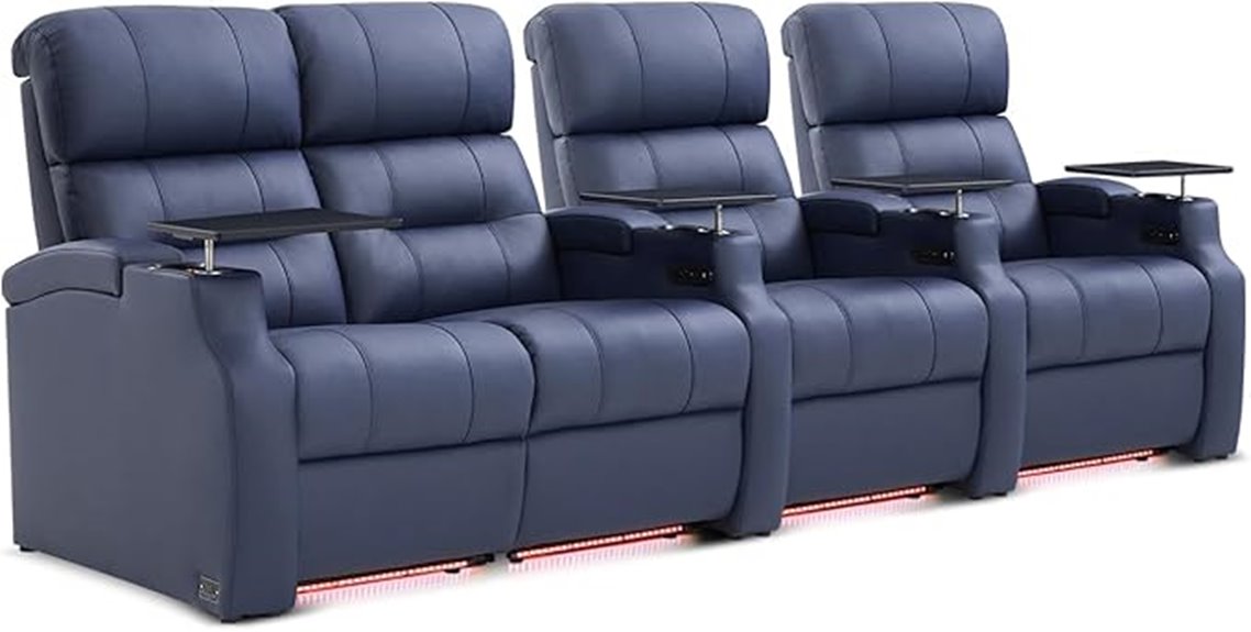 recliner home theater lighting