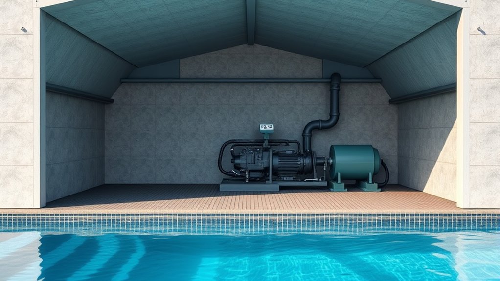 reduce pool equipment noise