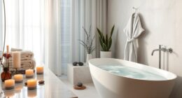 relaxing at home spa atmosphere