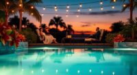 romantic poolside evening ideas