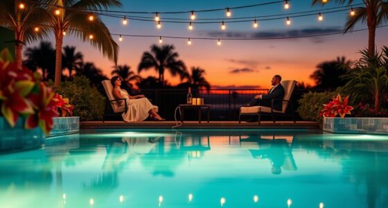 romantic poolside evening ideas