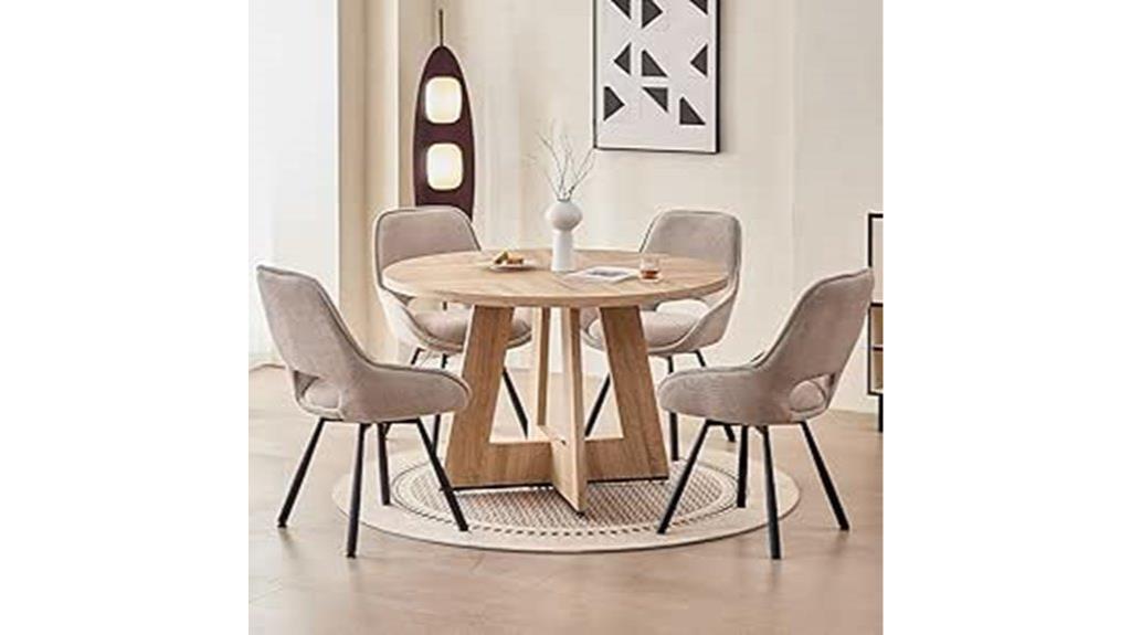 round dining table set