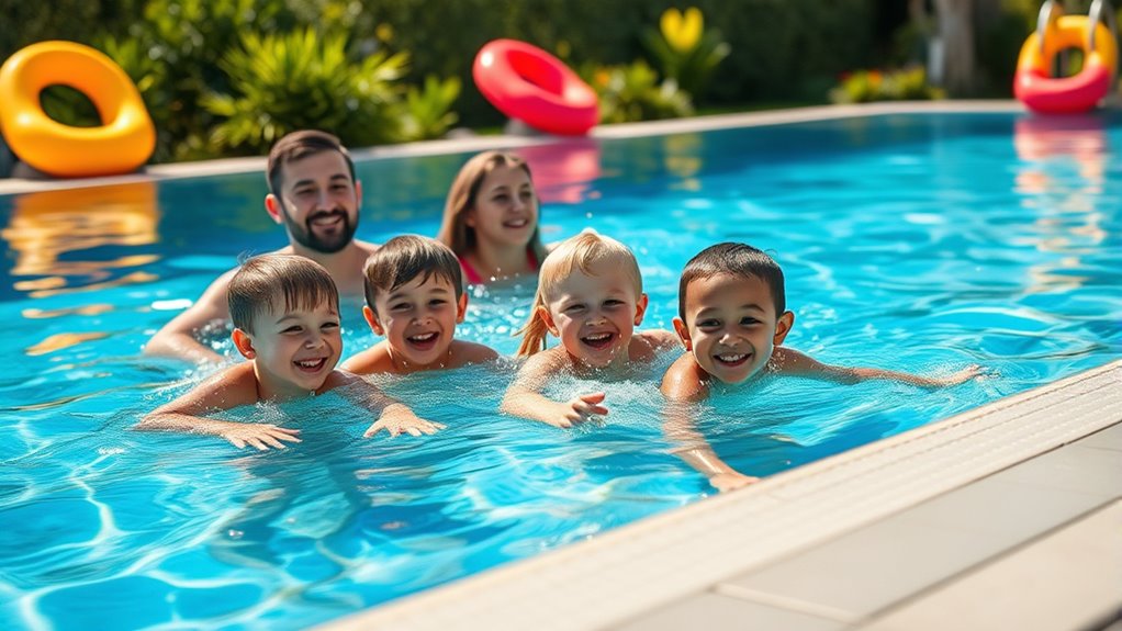 safe family pool enjoyment