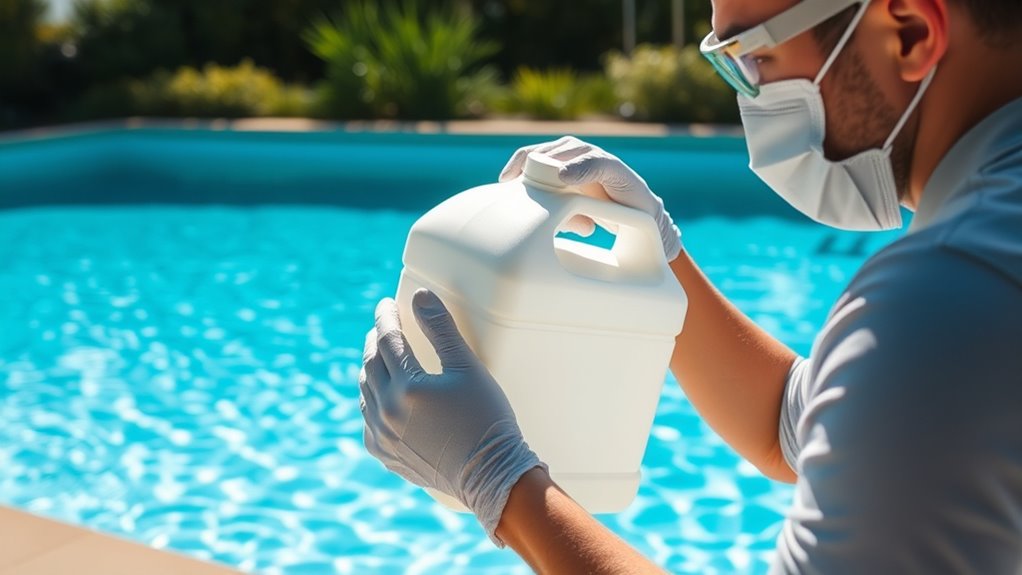 safe pool shock application