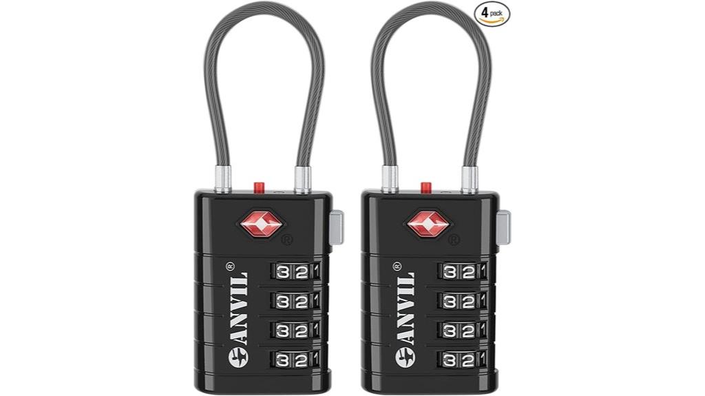 secure 4 digit tsa locks