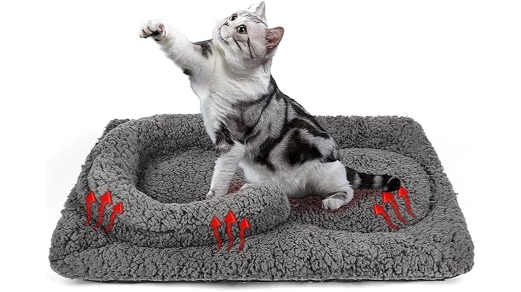 self warming cat bed