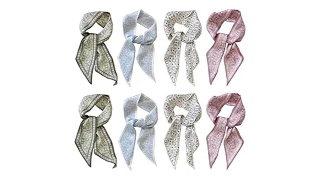 silk bag scarf set