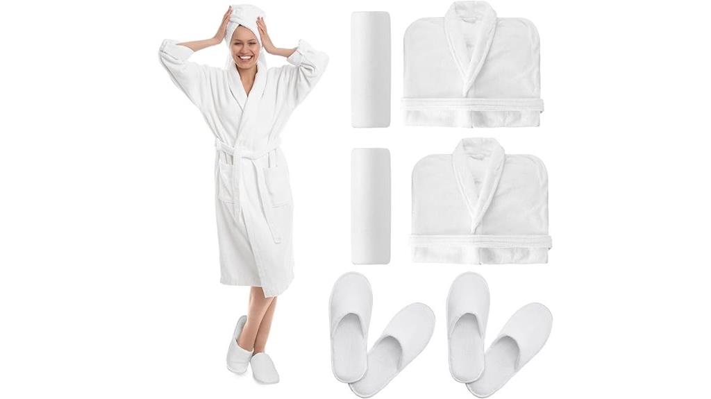 six piece terry cloth set