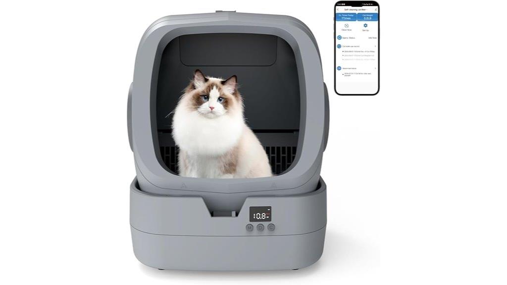 smart self cleaning litter box
