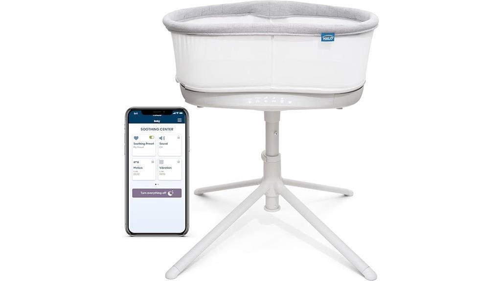 smart swivel baby bassinet